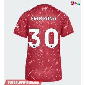 Lacne Ženy Futbalové dres Liverpool Jeremie Frimpong #30 2026-27 Krátky Rukáv - Domáci